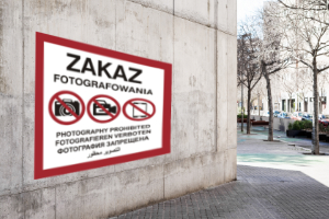 Znak zakazu fotografowania